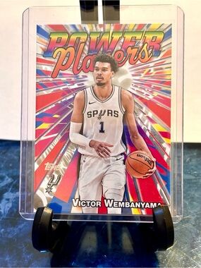 Victor Wembanyama Basketball Cards  Power Players and Topps Card Spurs